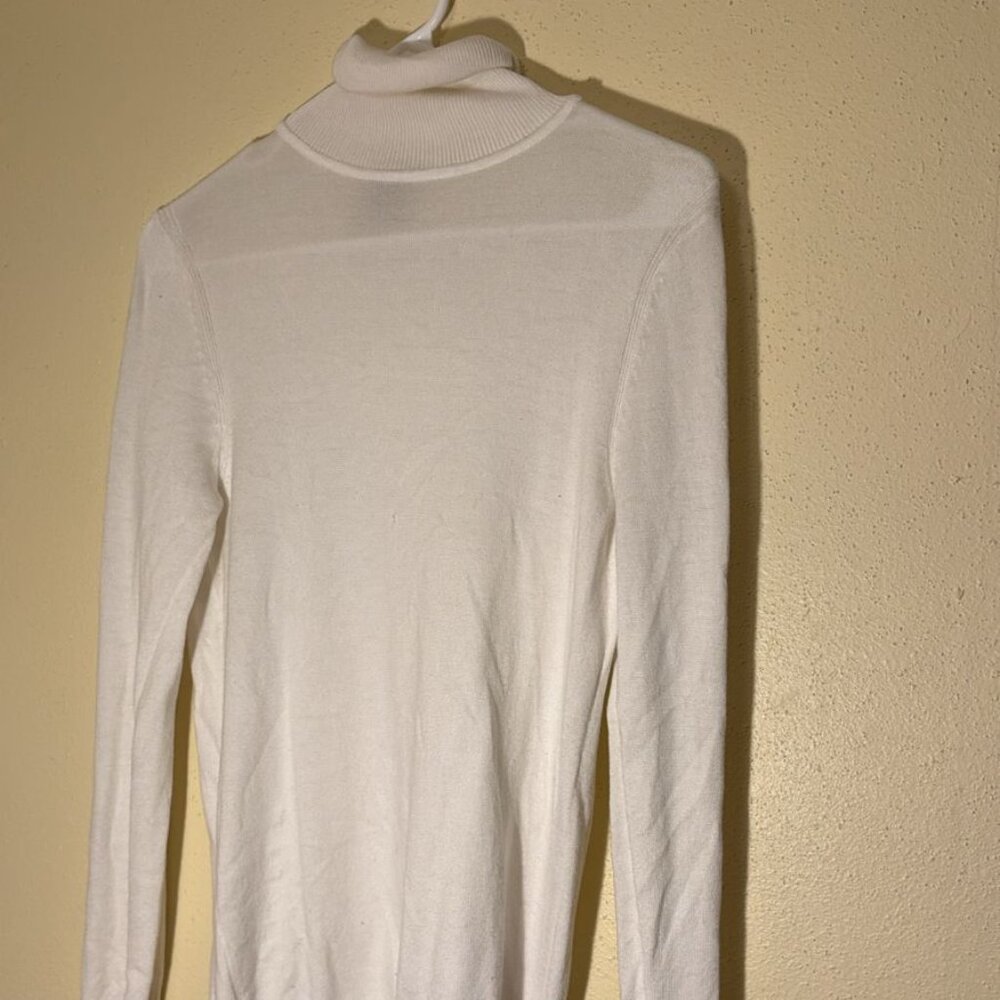 White Turtle Neck